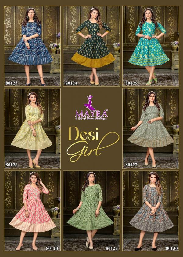 Mayra Desi Girl Designer Long Kurti Collection